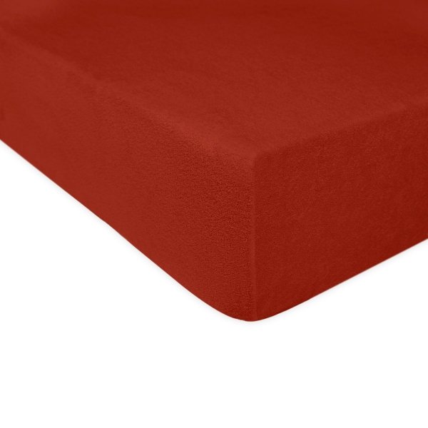 Grube Prześcieradło FROTTE 160x200 na gumkę wz. 023 bordowy