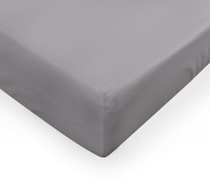 Prześcieradło PREMIUM jersey z lycrą na wysoki materac 220x200 z gumką wz. 42B szary
