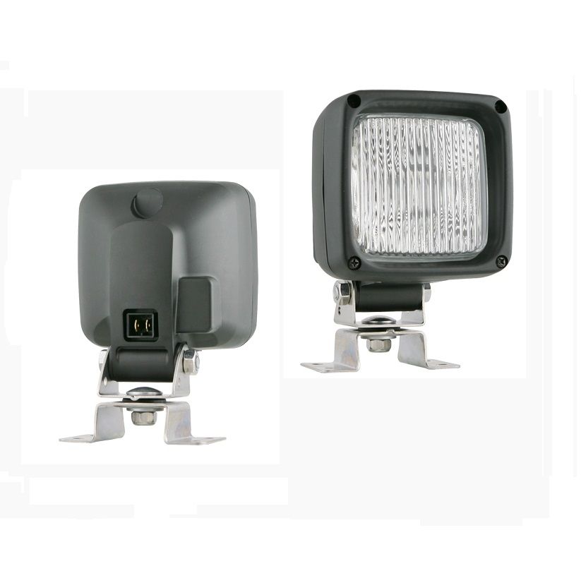 Przeciwmgłowy reflektor halogenowy z uchwytem omega i AMP Faston i żarówką 24V HK1.42322 Wesem
