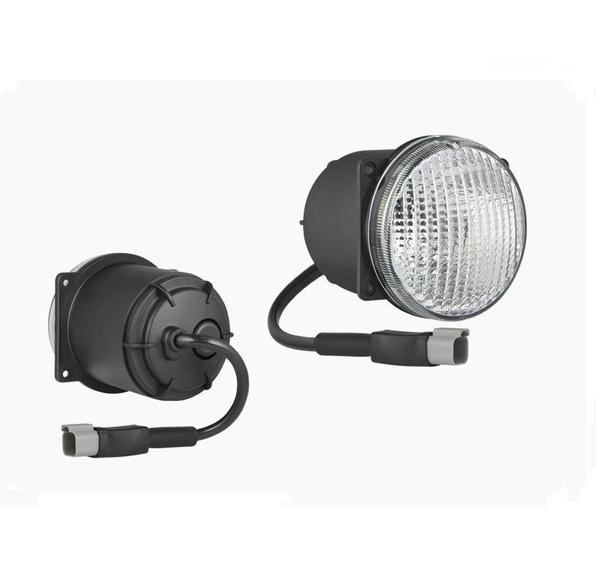 Lampa robocza fi80 przewód na złącze DT04-2P i żarówką LOR5.41321 Wesem