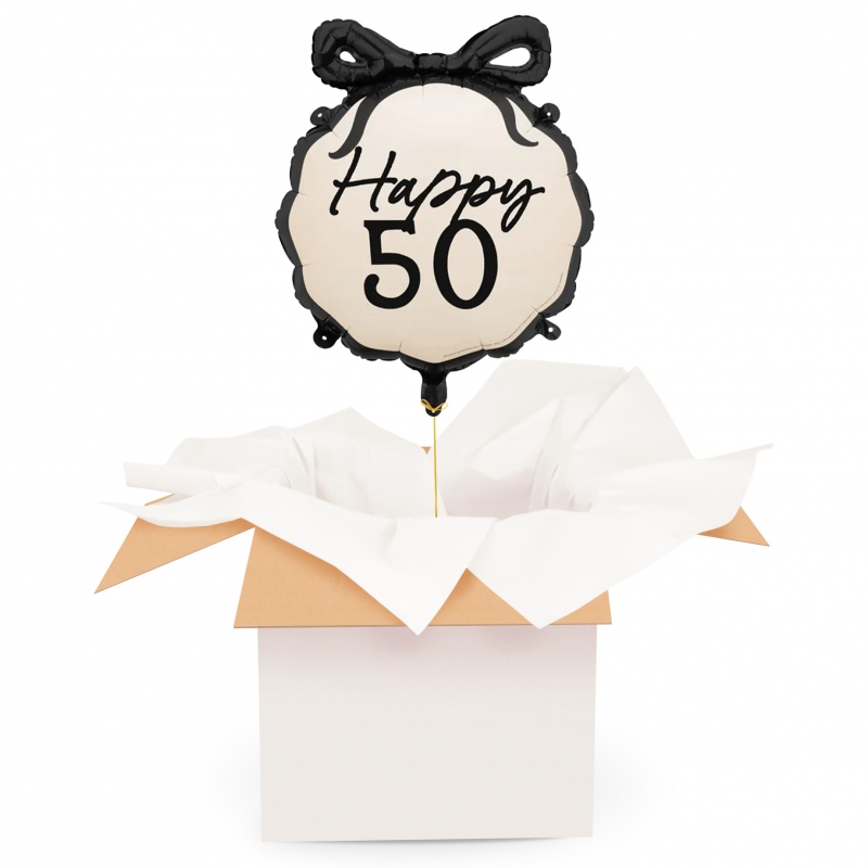 Happy 50 - Balon z helem