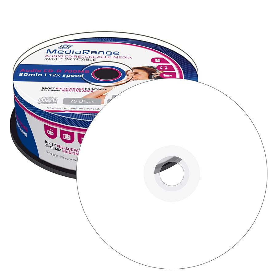 MEDIARANGE CD-R AUDIO PRINT c-25 MR224 - Henryx24