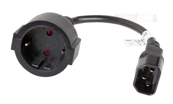 Adapter IEC 320 na SHUKO do UPS 20cm C14 Z24267 - Henryx24