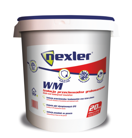 NEXLER WM 20KG MASA HYDROIZOLACYJNA GRUBOWARSTWOWA