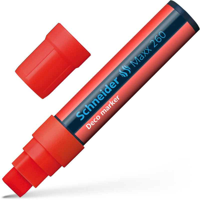 Marker kredowy Schneider Maxx 260 Deco 5-15mm czerwony
