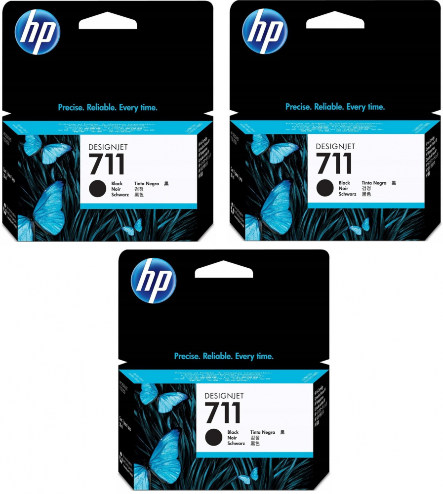 Tusz HP 711 (CZ129A) czarny, 38 ml