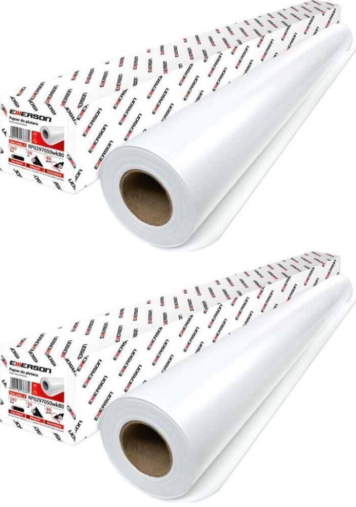 Papier do plotera Emerson 80g/m2 914mm x 50m, gilza 2"