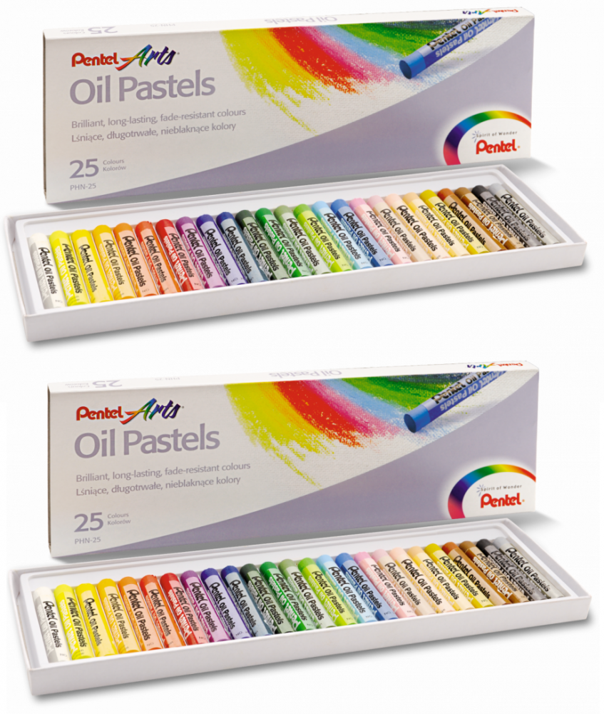 Pastele olejne Pentel, 25 kolorów