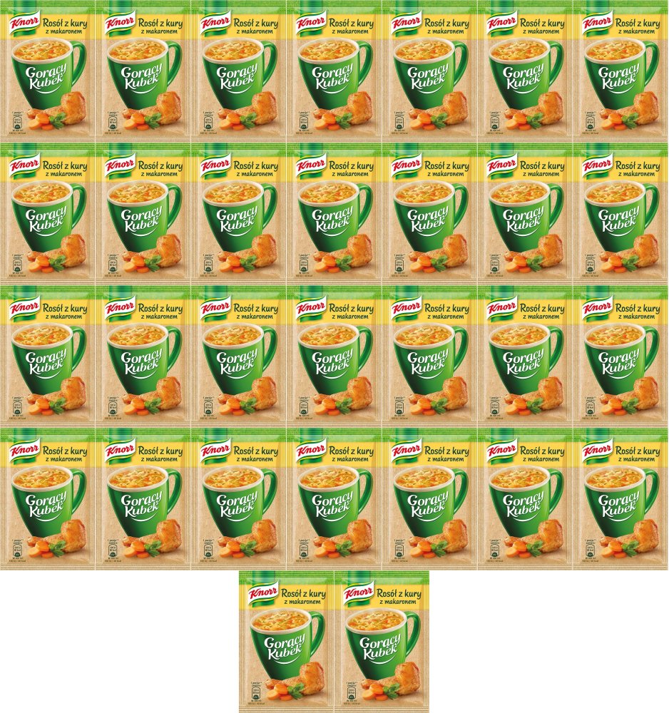 KNORR Gorący Kubek rosół z kury z makaronem 12 g