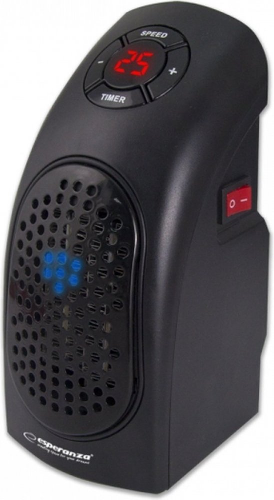 Mini termowentylator Esperanza Kalahari, czarny