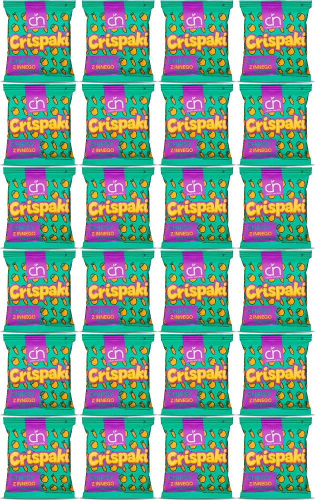 Crispy Natural Chipsy z marchewki o smaku brzoskwiniowym, 18 g