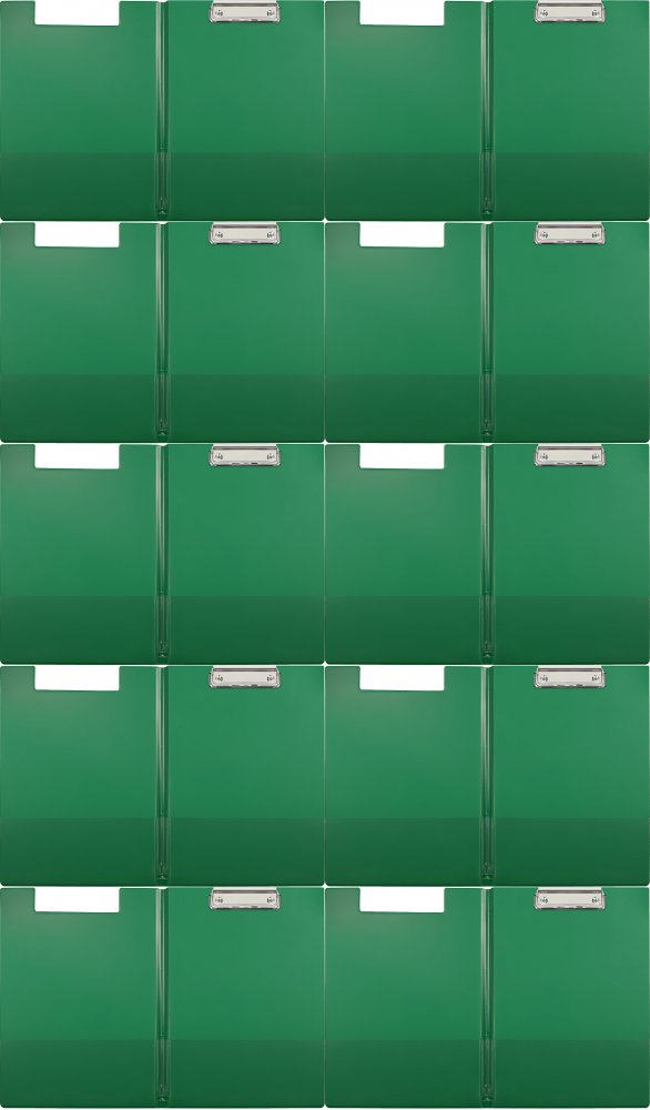 D.Rect Clipboard z okładką A4, zielony
