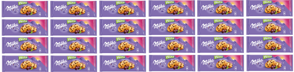 Milka Pieguski ciastka z czekoladą i rodzynkami 135 g