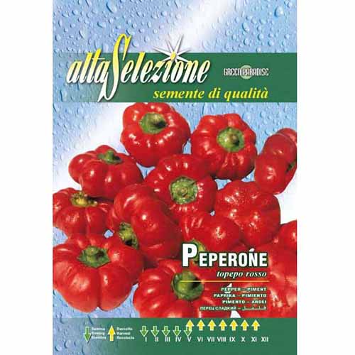 1 pac, Gogoșar Topeop Rosso - Semințe: Mod de ambalare: 1.5 g