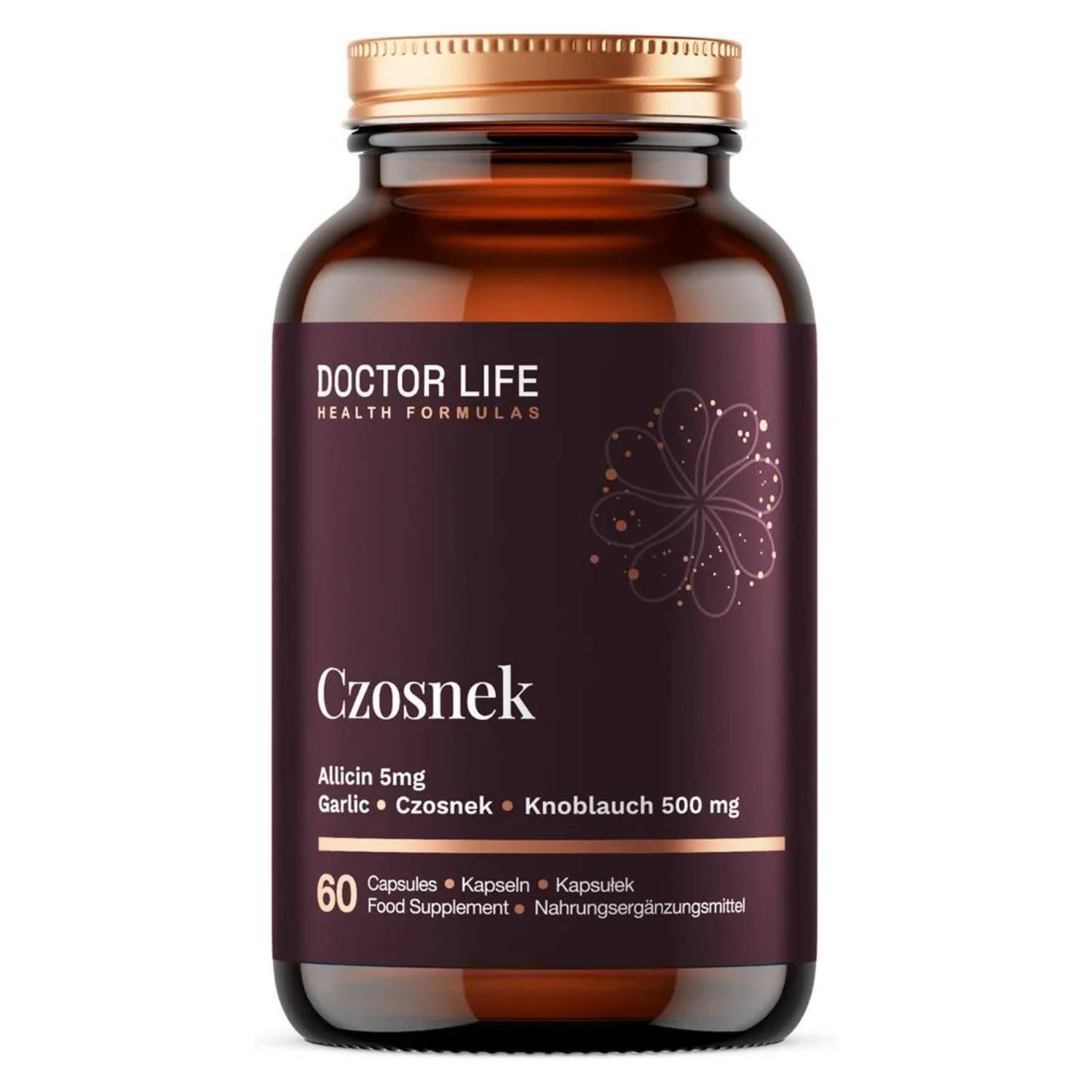 Doctor life czosnek 5 mg, 60 kapsułek