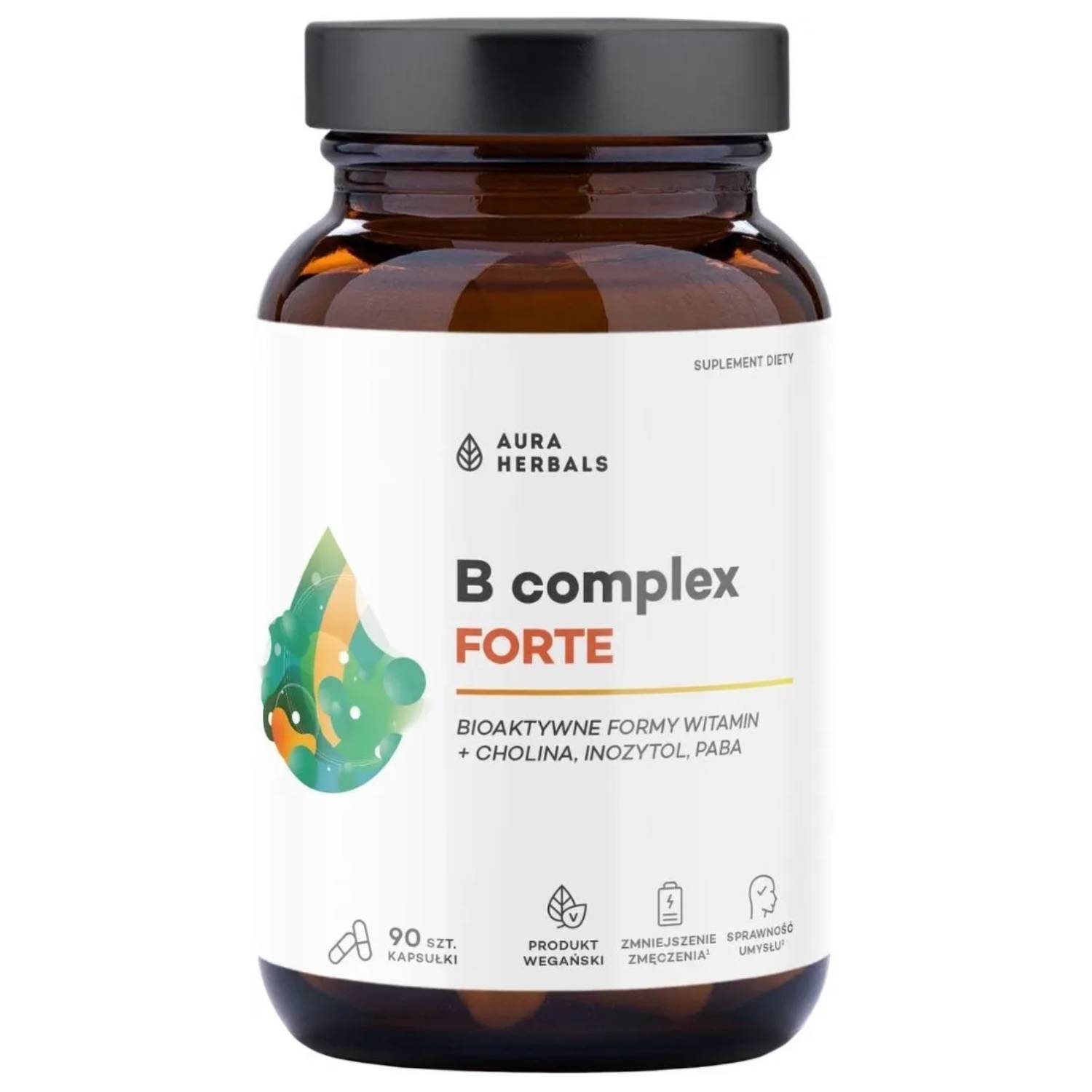 Aura herbals witamina b complex forte, 90 kapsułek