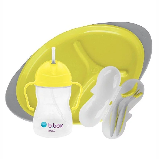 B.box - zestaw do karmienia lemon sherbet, 1 sztuka