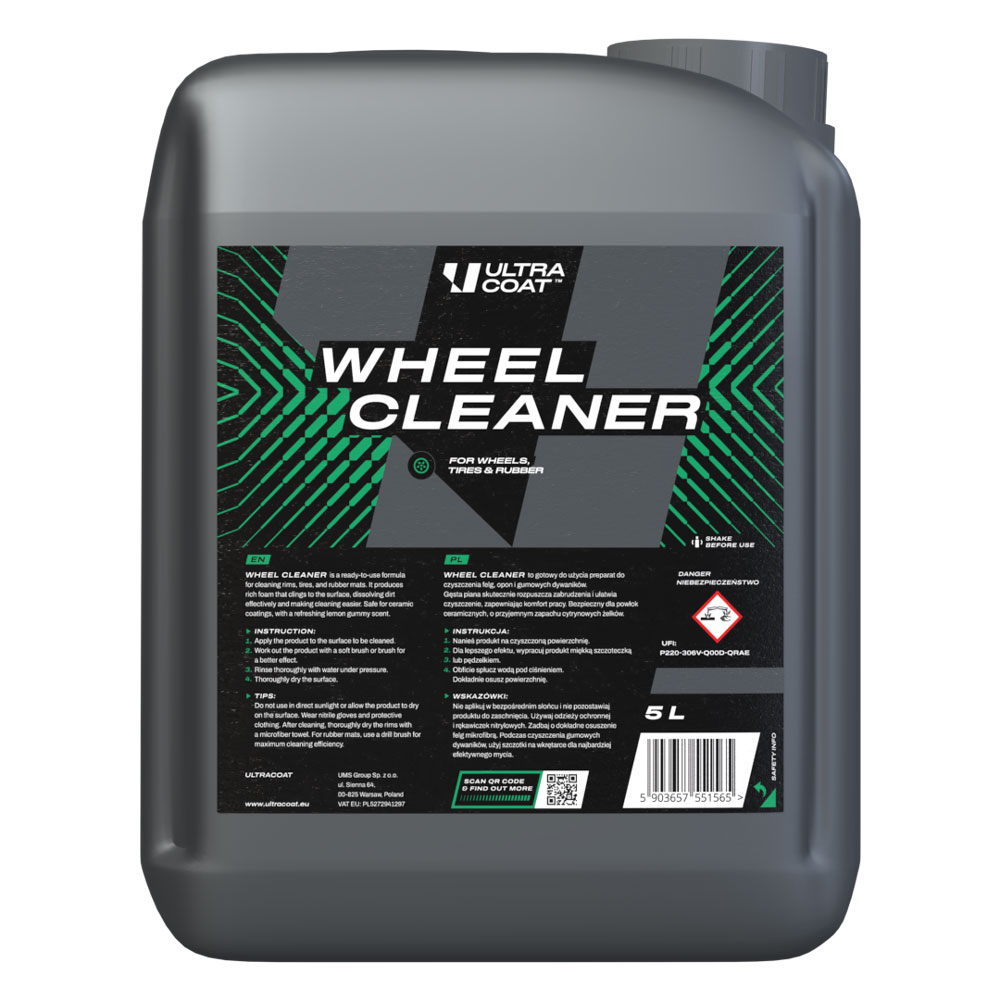 Ultracoat Wheel Cleaner 5L - środek do czyszczenia felg, opon i gumy