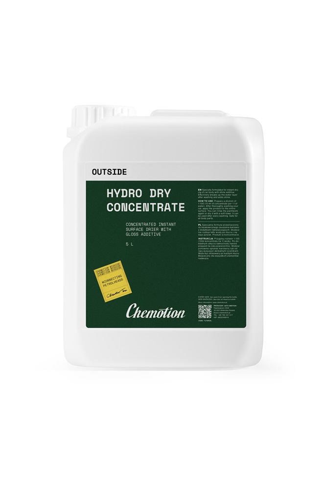 Chemotion Hydro Dry Concentrate 5L - skoncentrowany osuszacz do lakieru z dodatkiem nabłyszczającym