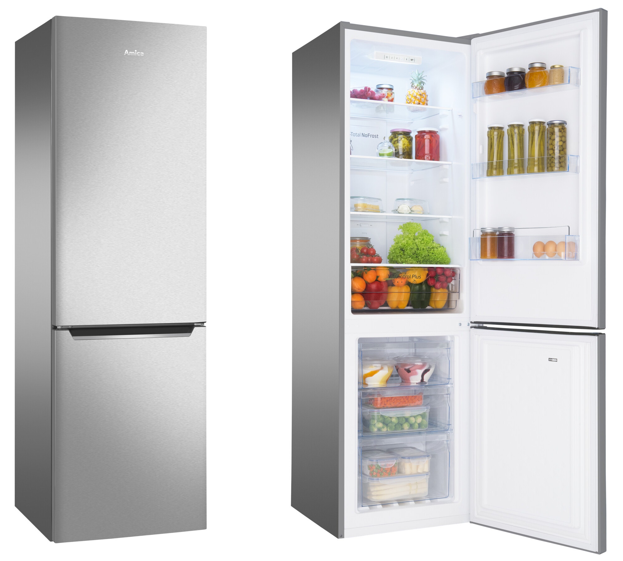 Lodówka Amica FK2995.2FTX(E) Inox Total NoFrost