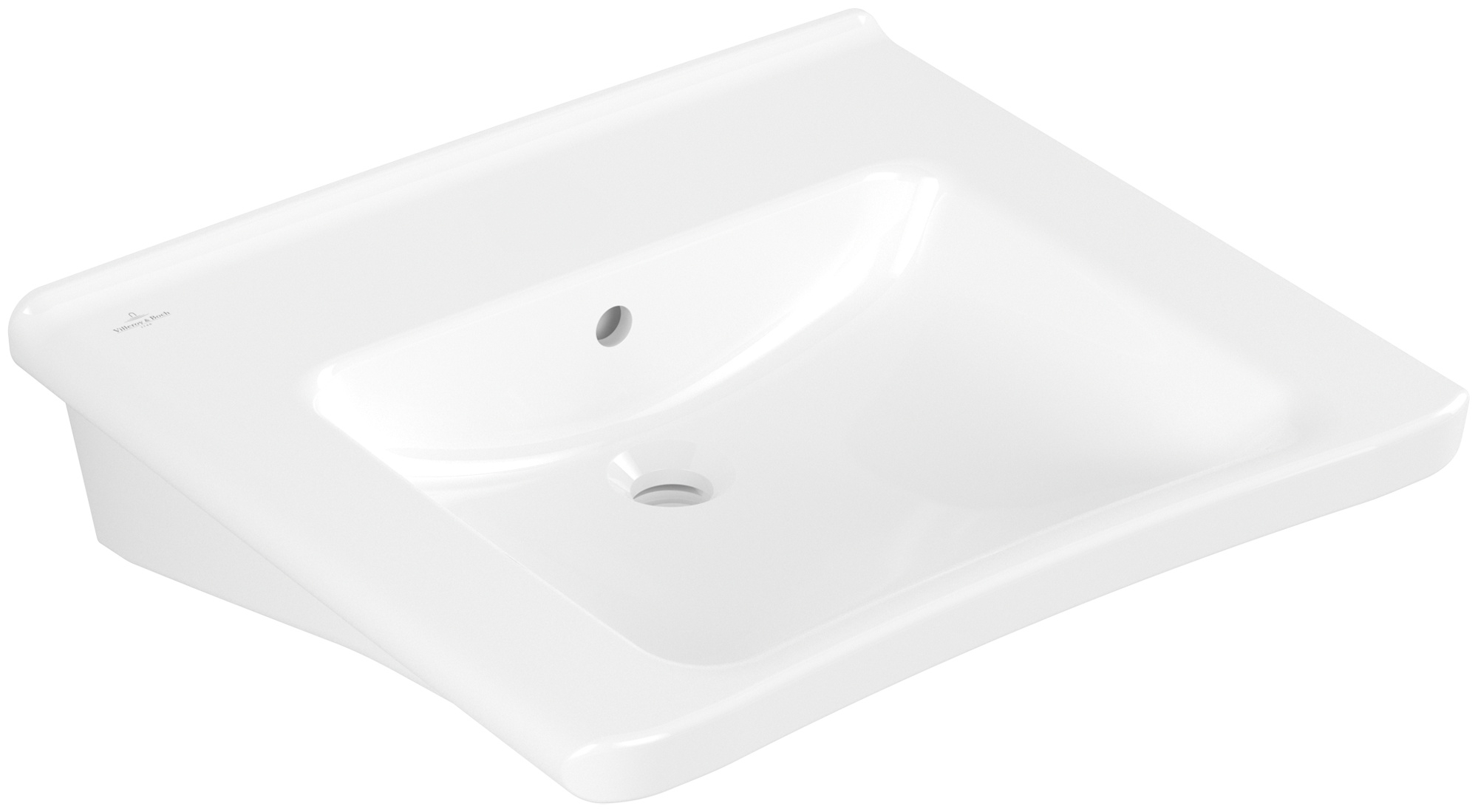 Villeroy & Boch ViCare umywalka 60x55 cm prostokątna ścienna Weiss Alpin 4A806201