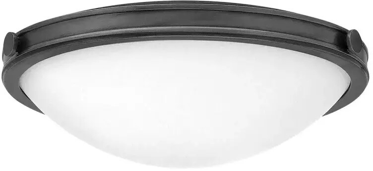 Elstead Lighting Collier plafon 2x40 W oksydowana czerń/opal HK-COLLIER-F-S-BX