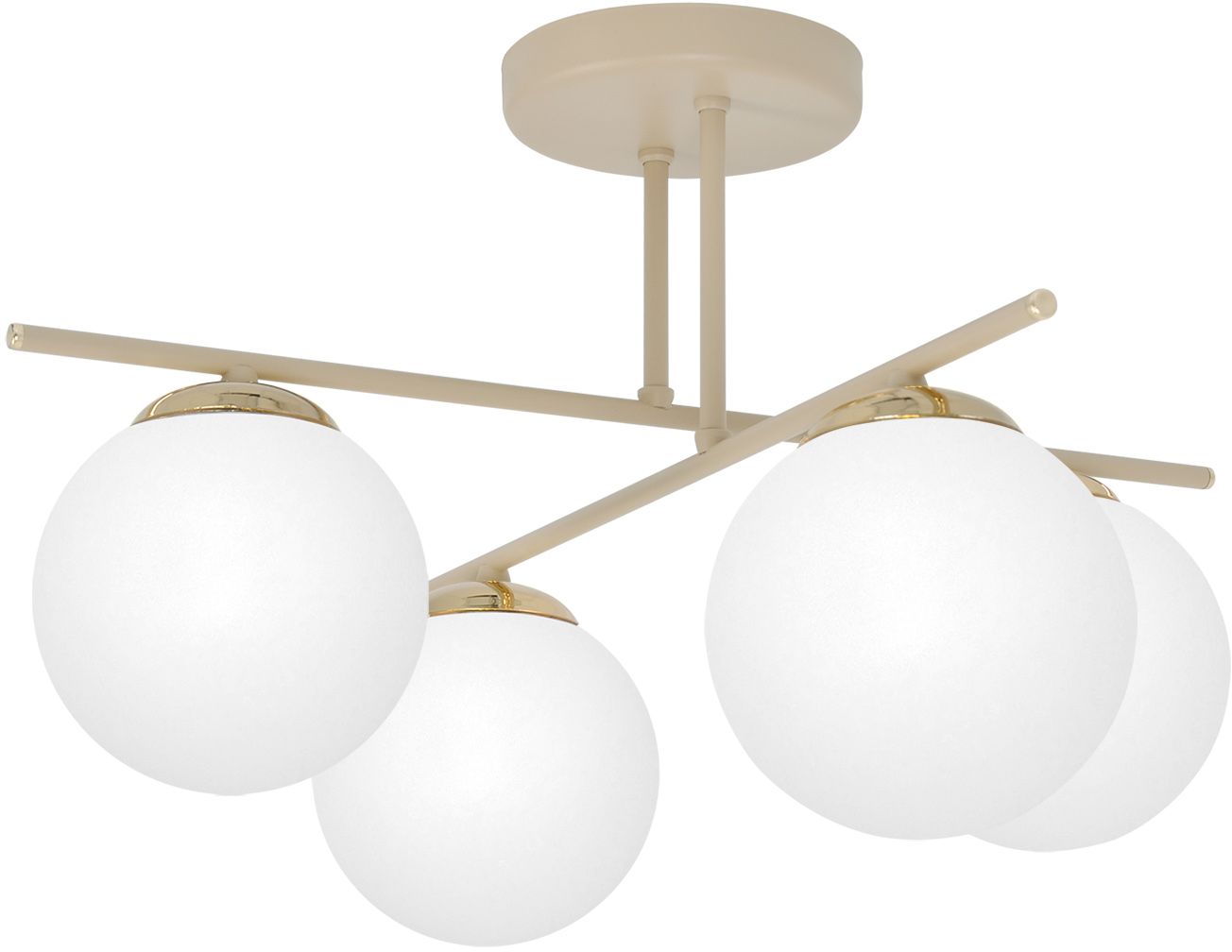 Kaja Savia lampa podsufitowa 4x10 W biała-złota-beżowa K-5793 - Wysyłka w 24h