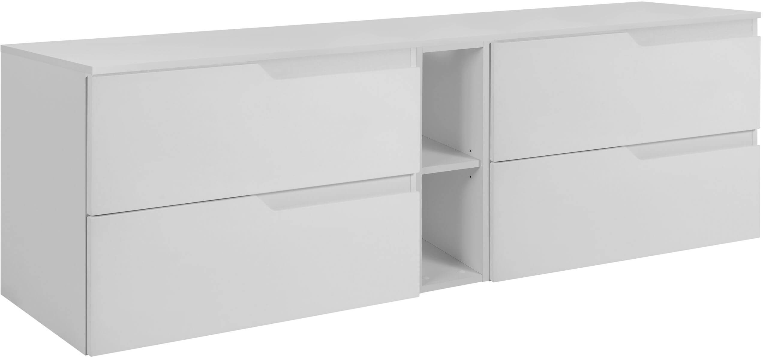 Zestaw 2 x Rodan Modern szafka 60x46x57 cm podumywalkowa wisząca biała (5906154452113, 5906154451994, 5906154455312)