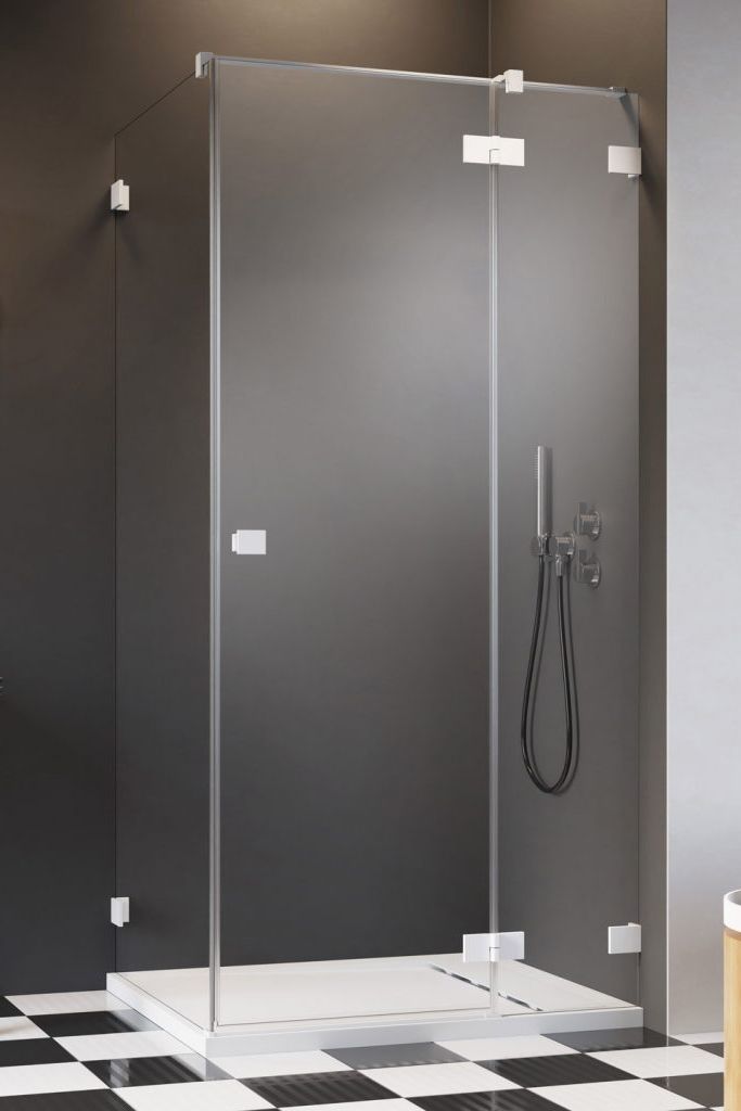 Radaway Essenza Pro White KDJ drzwi prysznicowe 90 cm prawe biały mat/szkło przezroczyste 10097090-04-01R