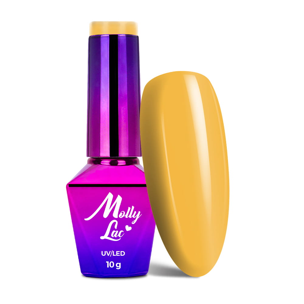 Lakier hybrydowy LED/UV Gel Polish MollyLac Women in Paradise Nr 75 The Sun 10 g