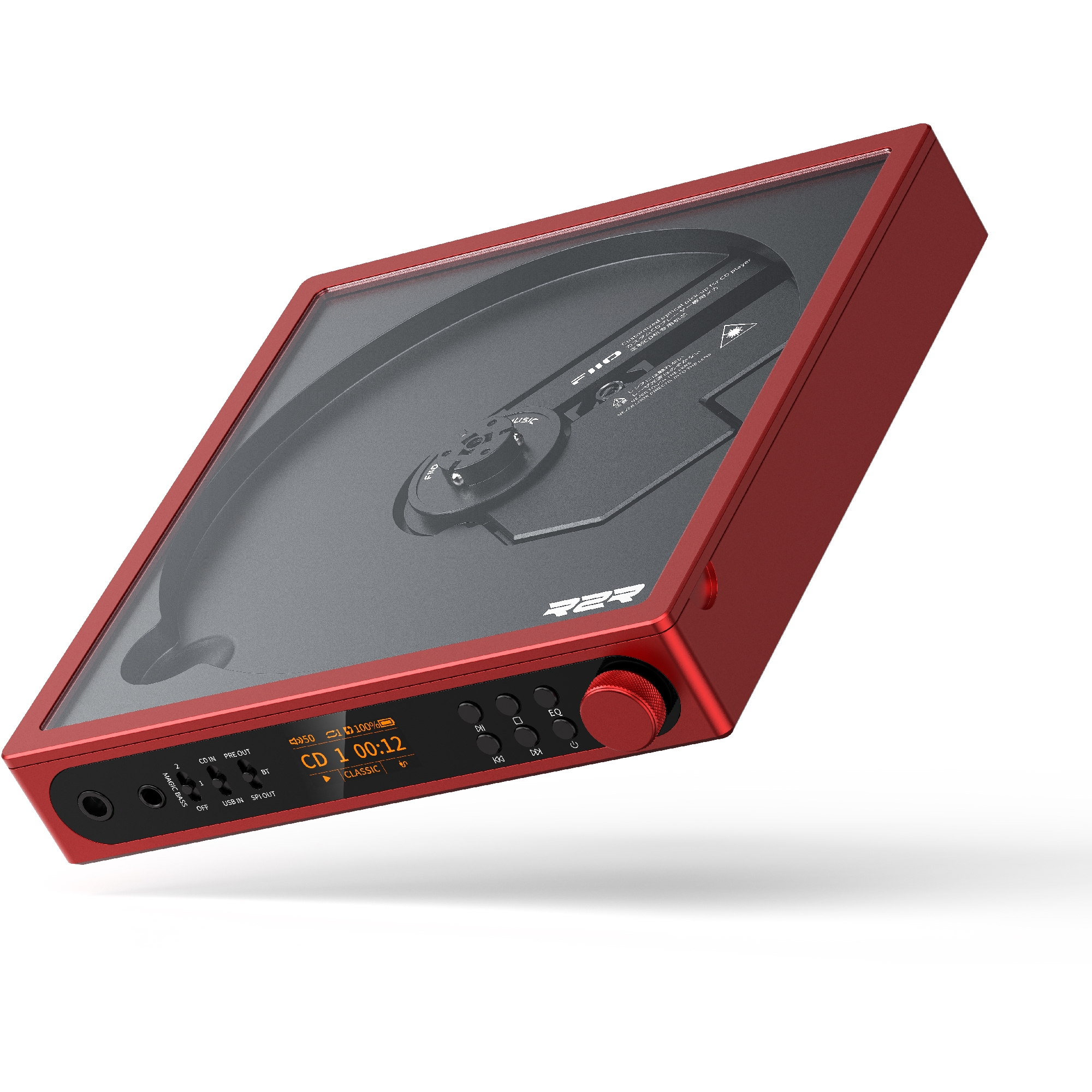 Fiio dm15 r2r red - przenośny odtwarzacz cd 24bit r2r z bluetooth