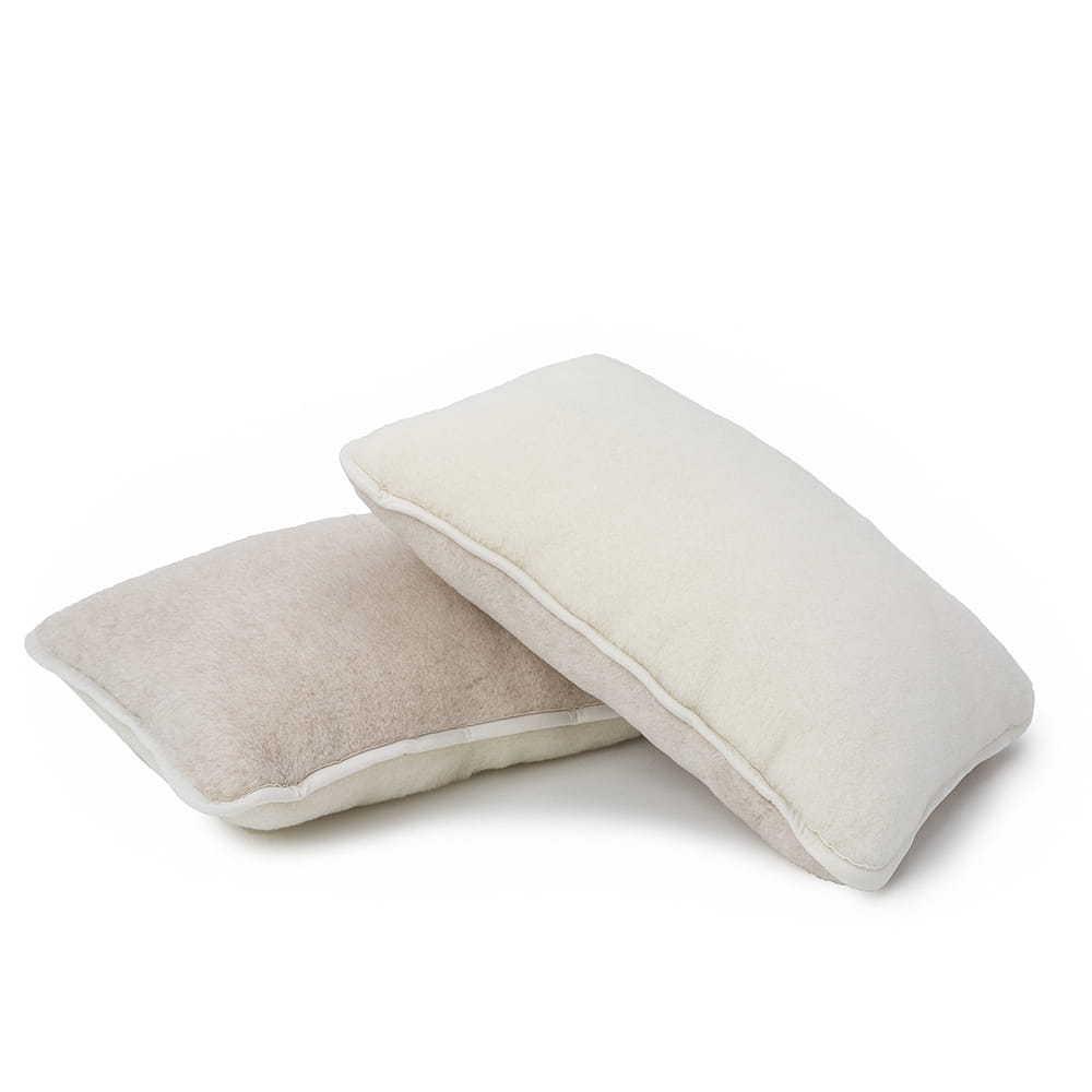 poduszka wełniana camel jasny/kaszmir gładki 40x40 (+-3%)