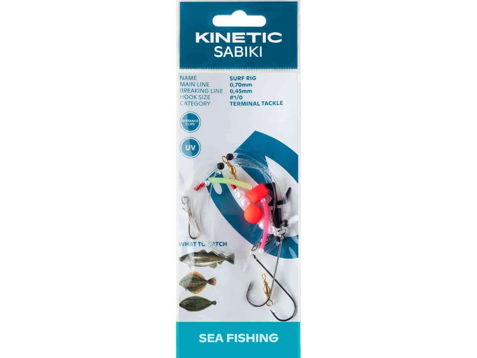 Kinetic zestaw surfcastingowy Rozm 1/0 Red Pearl