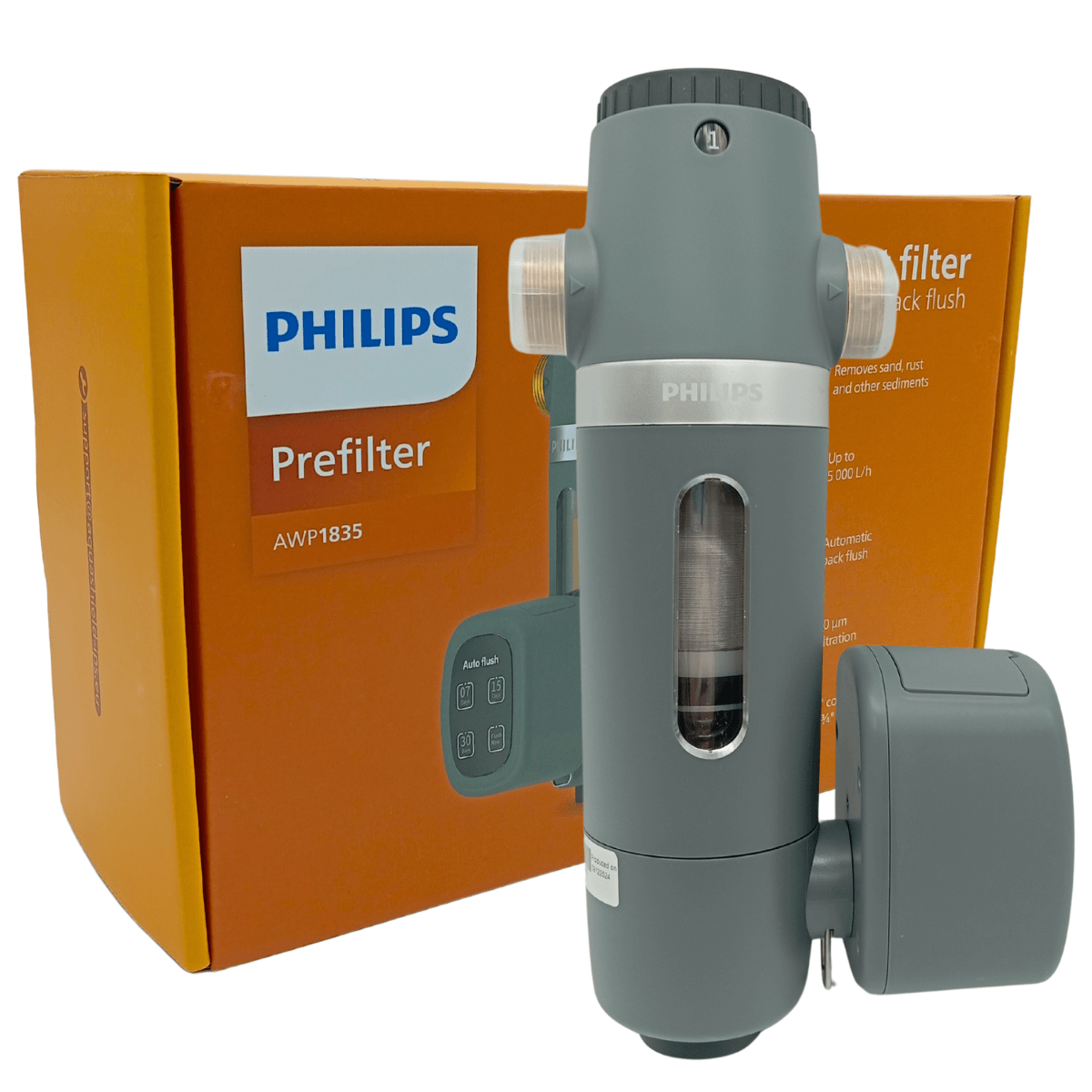 Wydajny filtr wstępny na cały budynek z automatycznym płukaniem PHILIPS AWP1835/10.