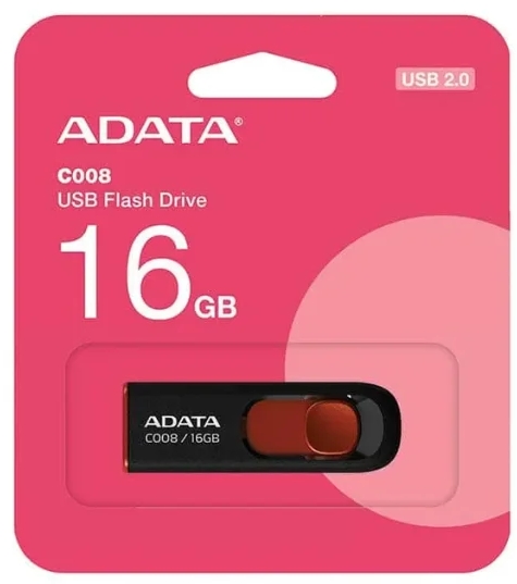 ADATA USB 2.0 Pendrive 16GB AC008 czarny - Henryx24