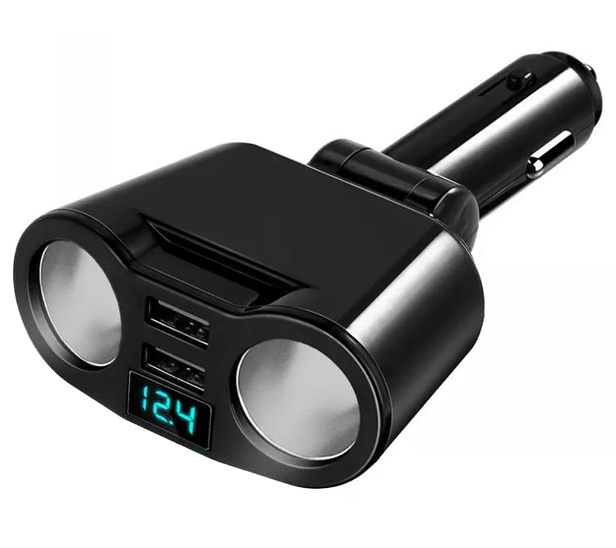 Rozdzielacz gniazda zapalniczk x2 PLS41 + 2 USB wtyk - Henryx24