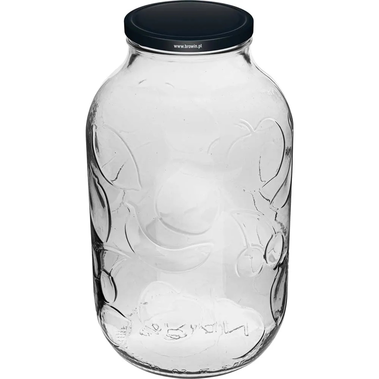 Słoik z kolorową zakrętką - 5 l