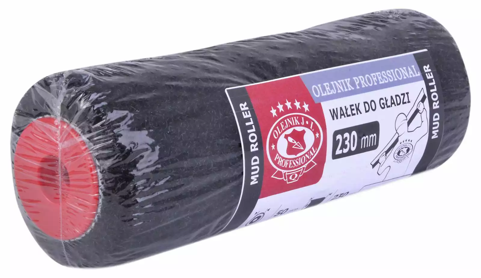 OLEJNIK WAŁEK DO GŁADZI SZARY NYLON 23CM 230MM