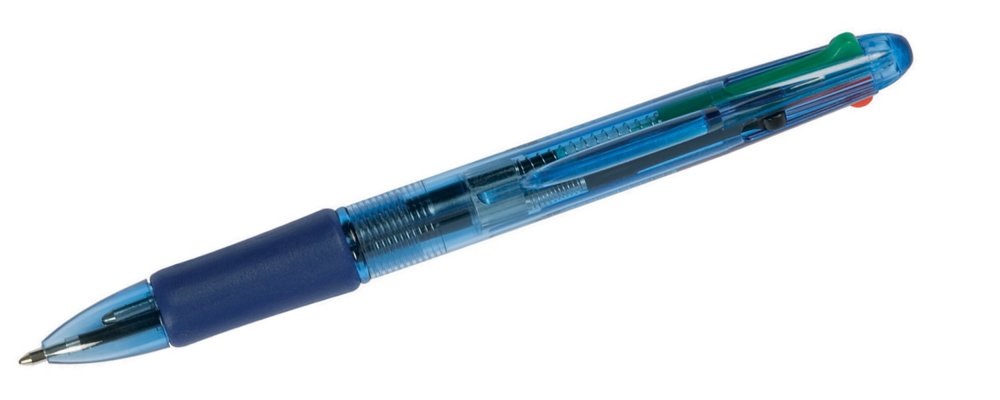 Q-Connect długopis automatyczny 4 wkłady 1.0 mm, mix kolorów