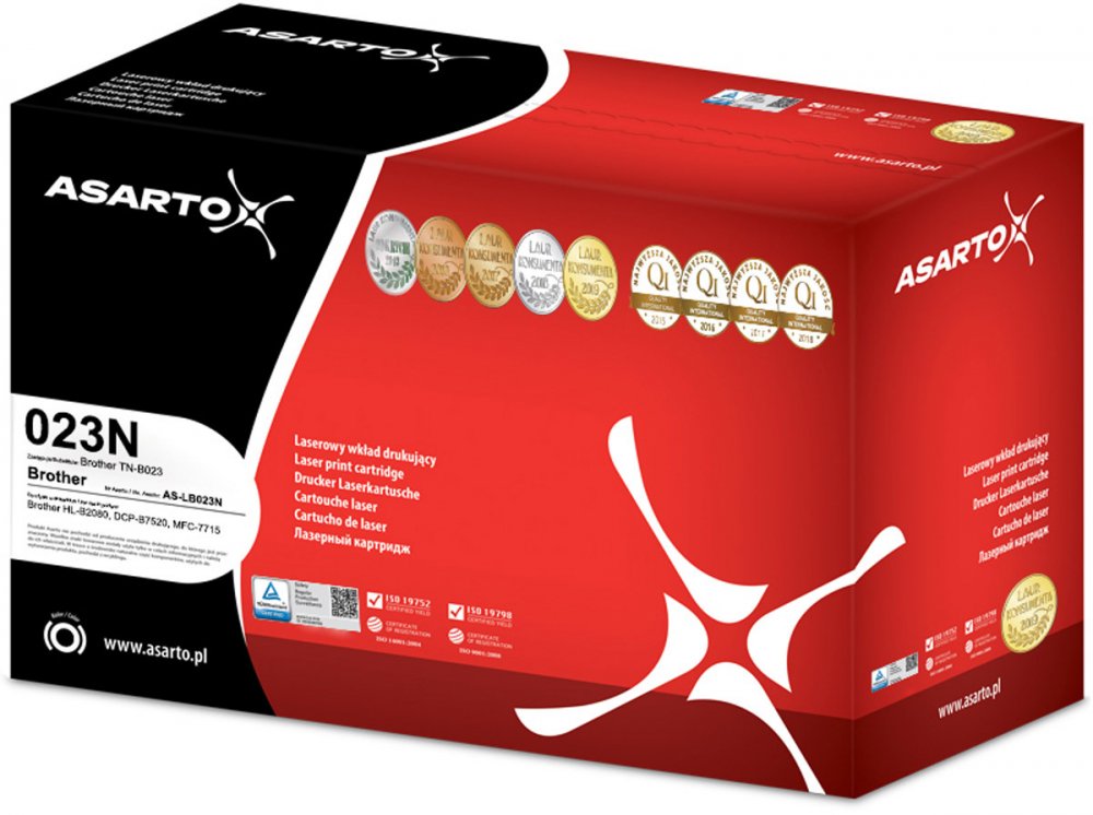 Toner Asarto AS-LB023N (TNB023), 2 000 stron, czarny