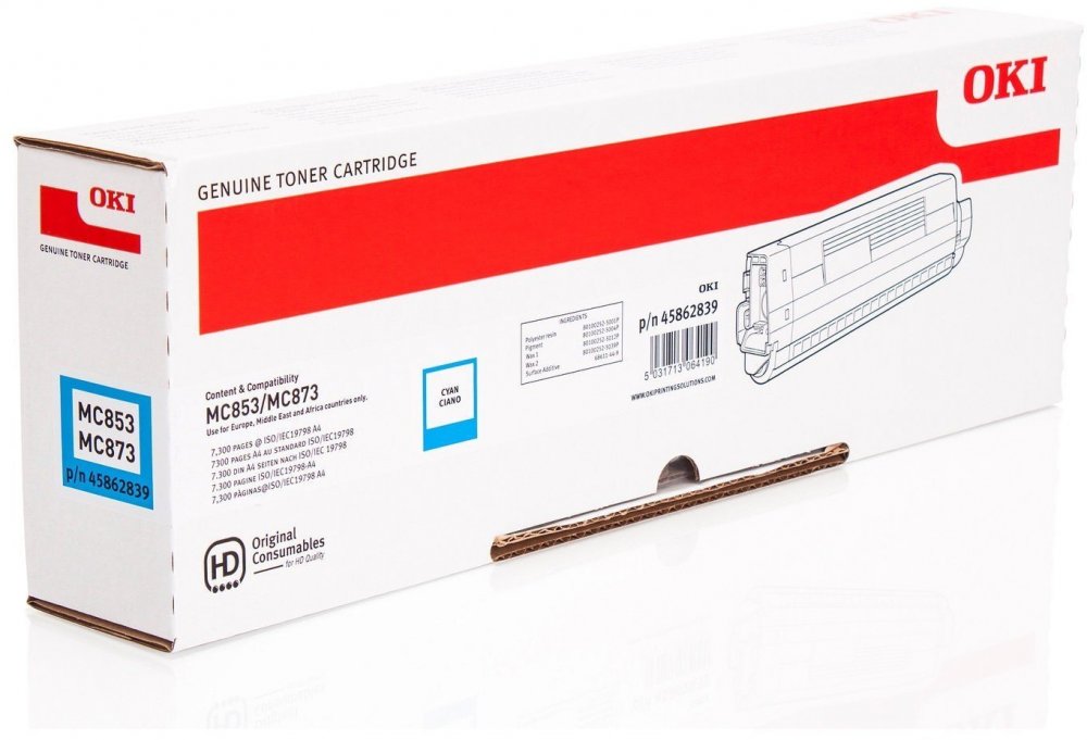 Toner OKI (45862839), 7300 stron, cyan (błękitny)