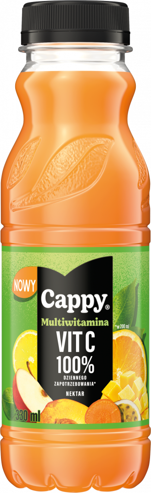Nektar multiwitamina Cappy z wit. C 0.33l butelka PET (kaucja)
