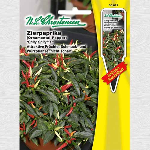 1 pac, Ardei iute decorativ Chilly Chili F1 - Semințe: Mod de ambalare: 1 pac