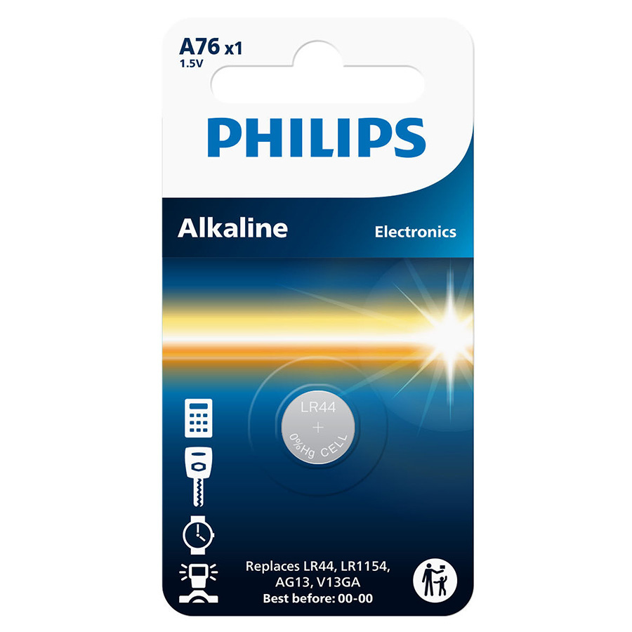 Bateria alkaliczna A76 LR44 1 sztuka Philips