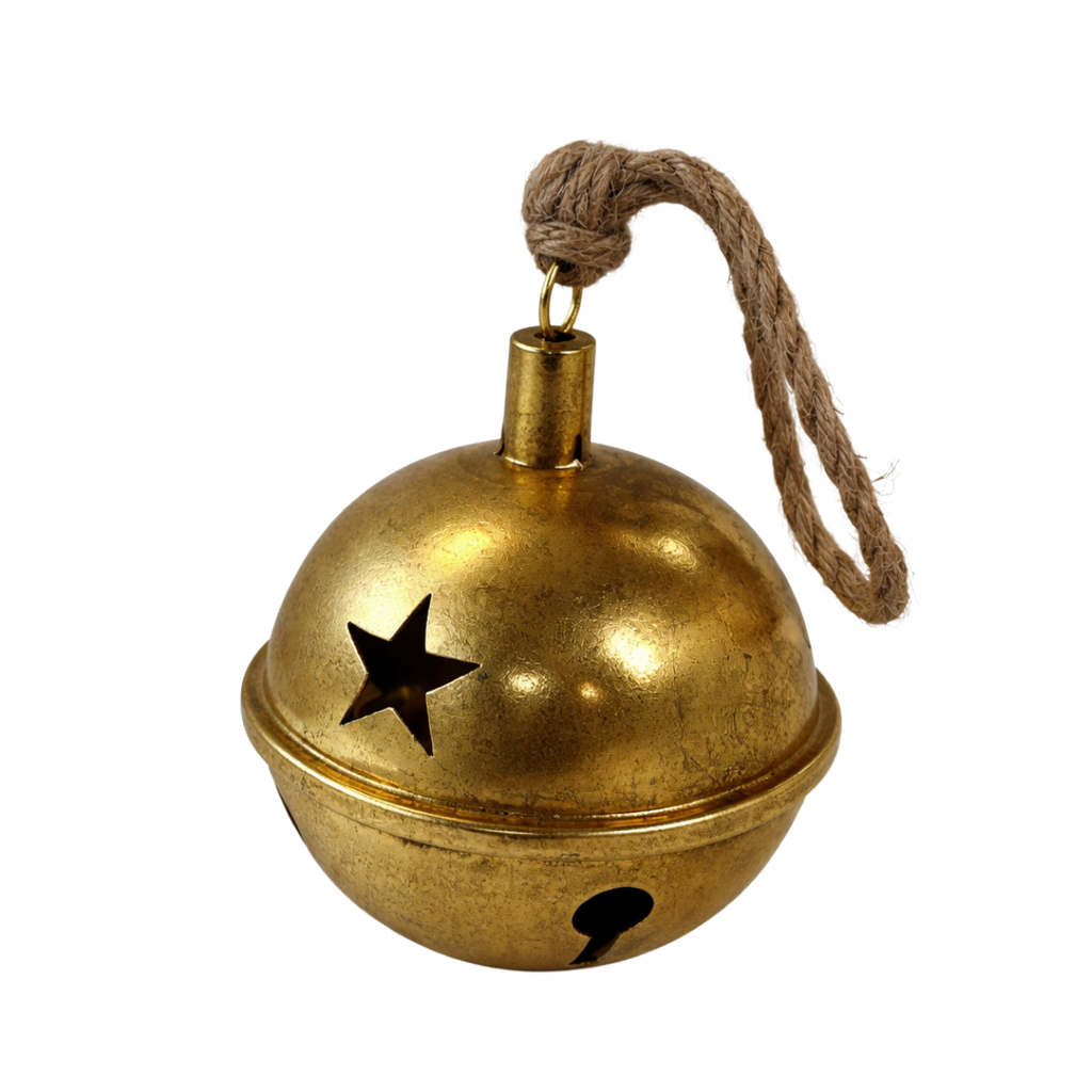 Zawieszka dzwonek janczar metalowy złoty 16cm