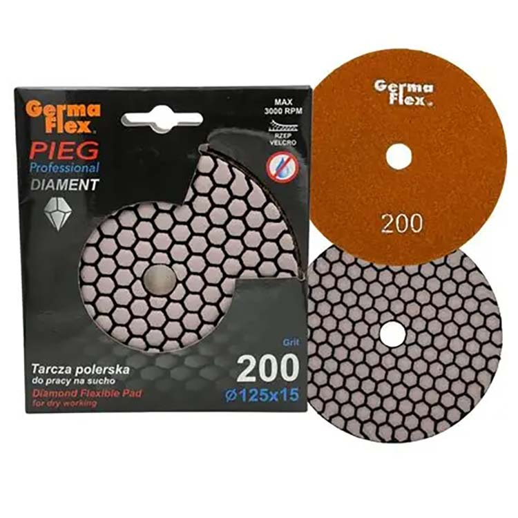 Tarcza diamentowa polerska do szlifowania gresu terakoty 125/P200
