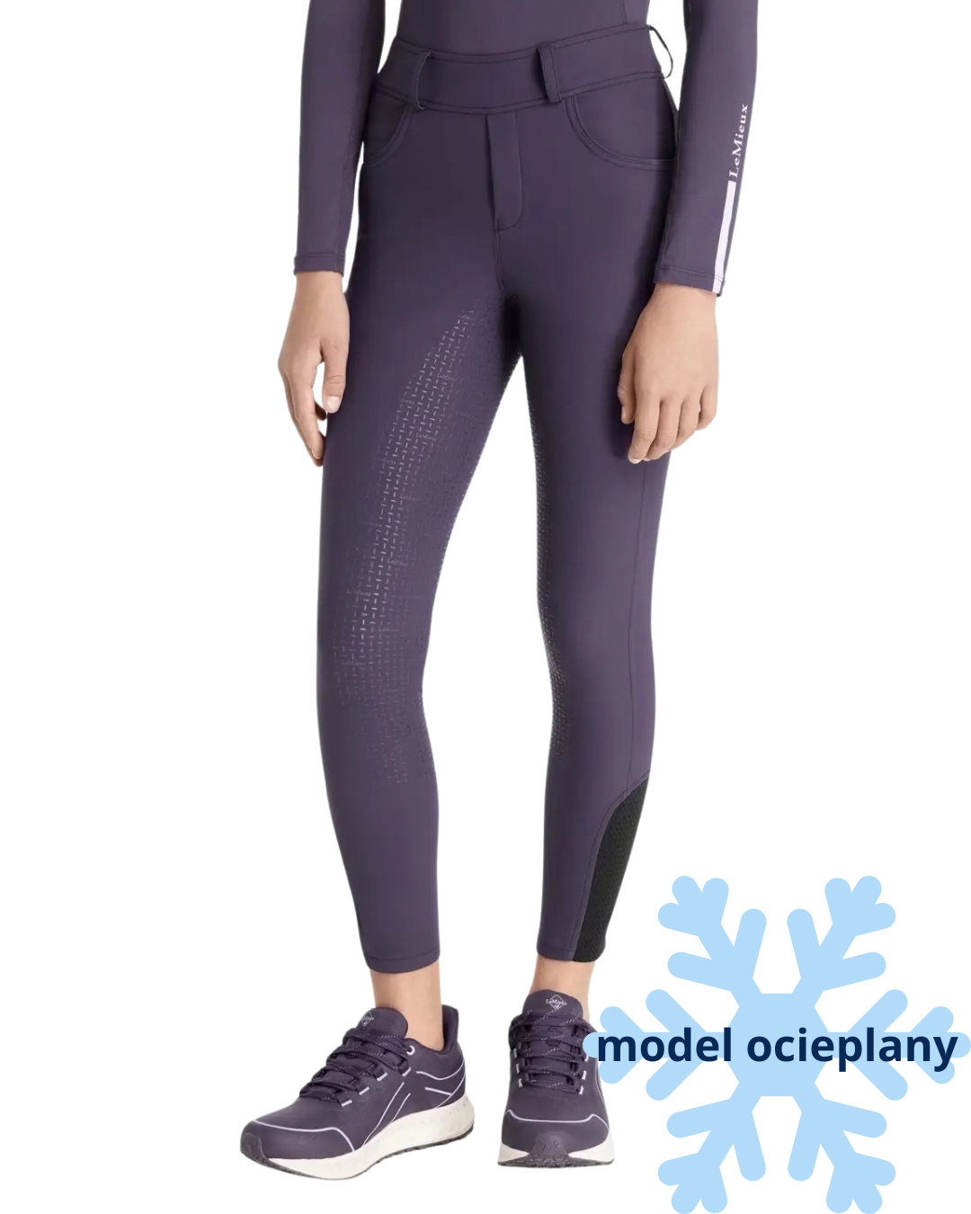 LeMieux legginsy jeździeckie Ella Winter Juniper junior