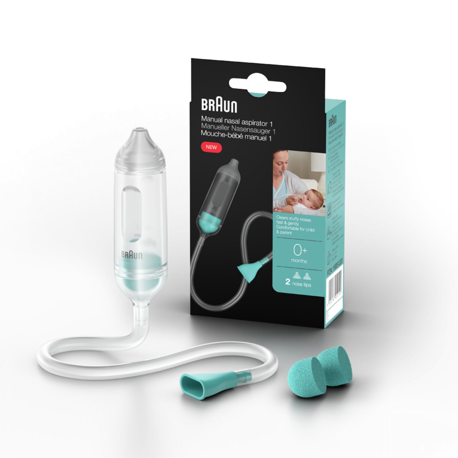 Braun bna050eu - aspirator manualny do nosa, 1 sztuka