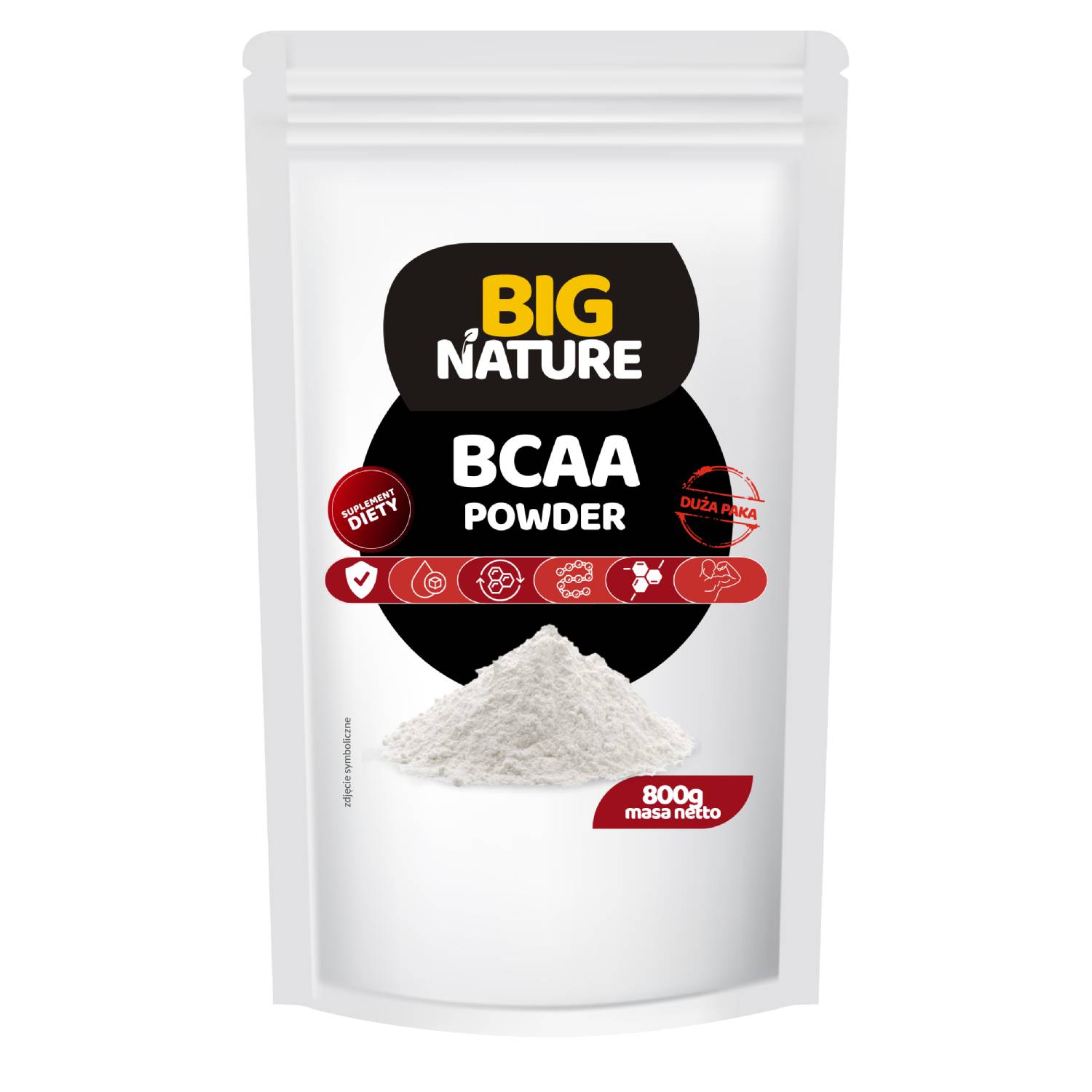 Big nature bcaa 2:1:1 aminokwasy, 800 g