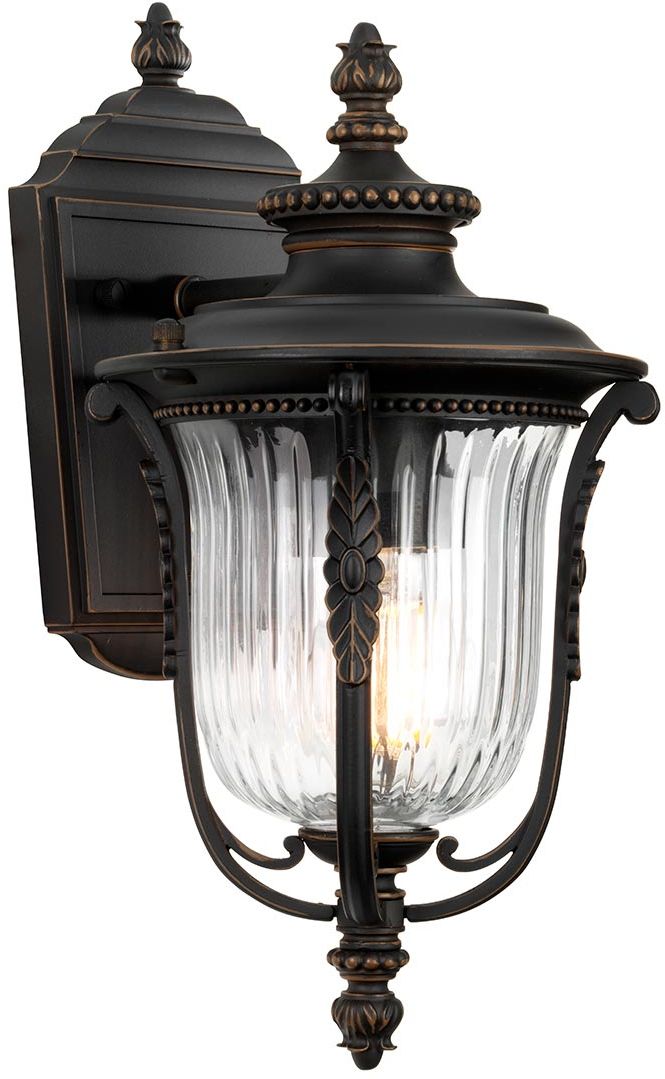 Elstead Lighting Luverne kinkiet zewnętrzny 1x60 W brązowy KL-LUVERNE2-S